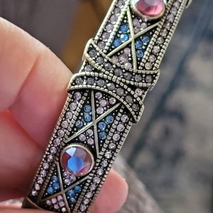 Heidi Daus Amethyst  Bangle Bracelet.